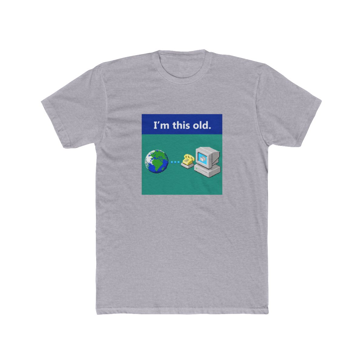 As Old As Dial-Up Internet T Shirt - alternate angle 3, merchandise