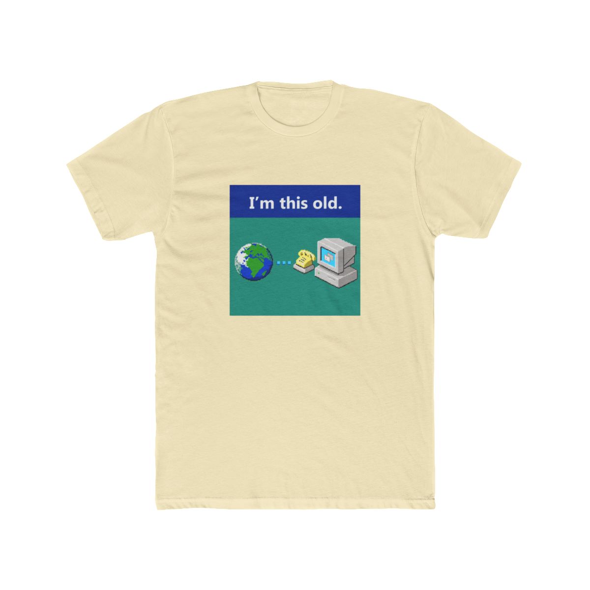 As Old As Dial-Up Internet T Shirt - alternate angle 4, merchandise