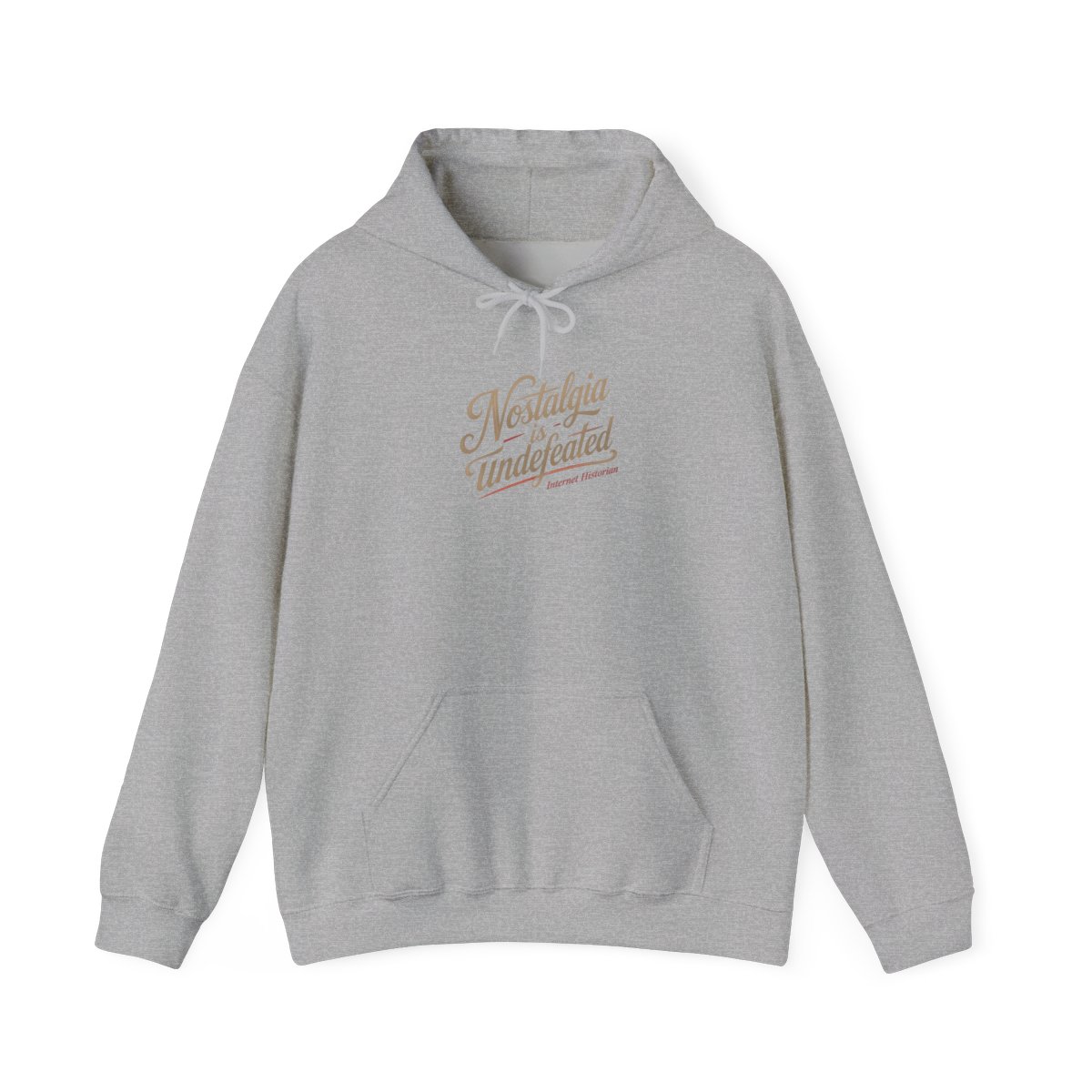 Internet Historian "Nostalgia is undefeated" Hoodie - alternate angle 2, merchandise