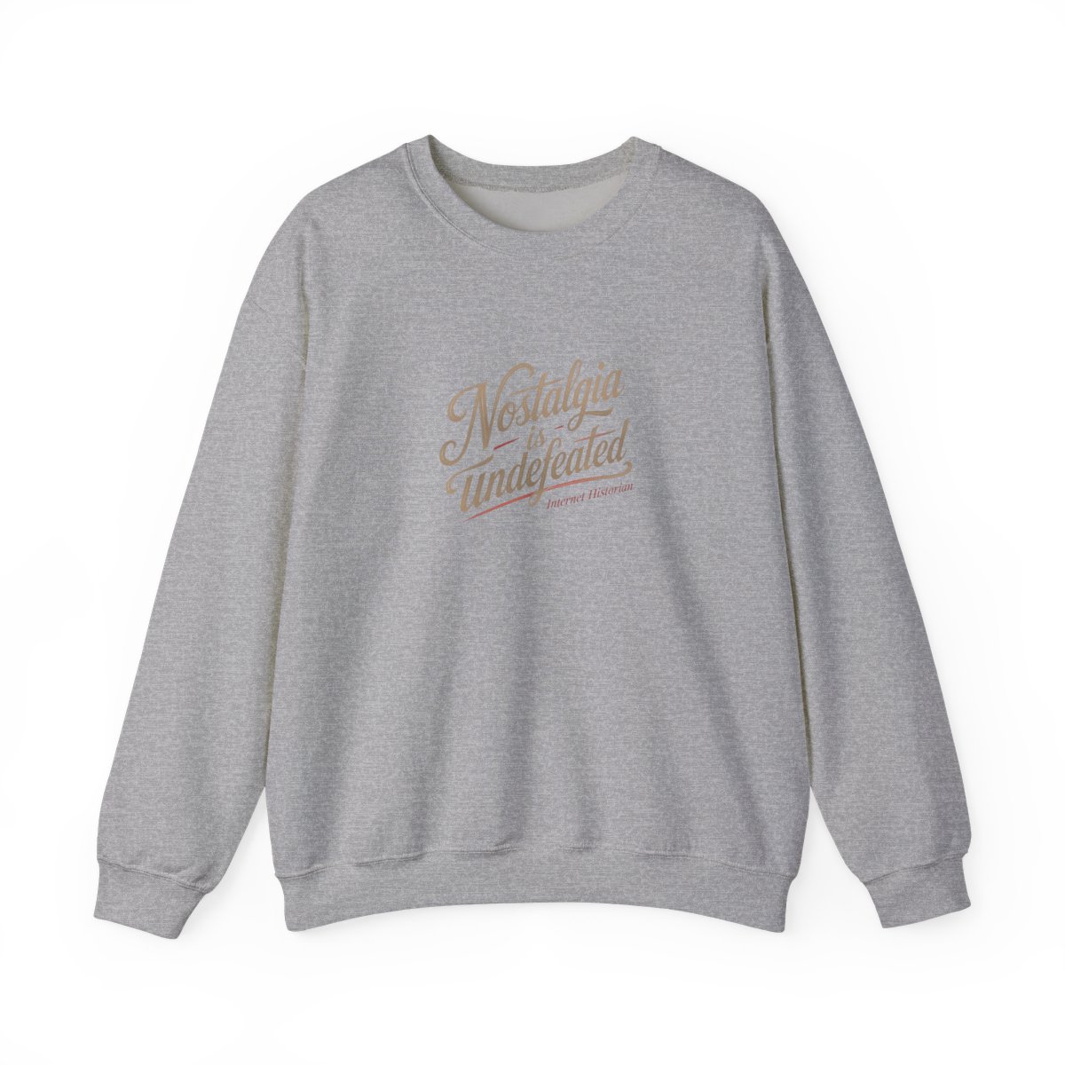 Internet Historian "Nostalgia is undefeated" Crewneck - alternate angle 2, merchandise