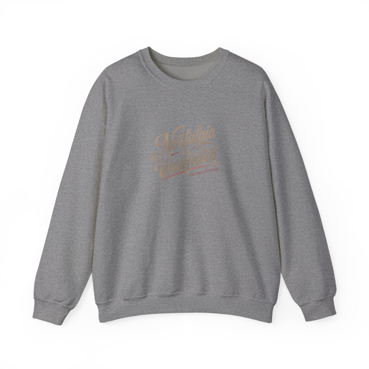 Internet Historian "Nostalgia is undefeated" Crewneck - alternate angle 3, merchandise