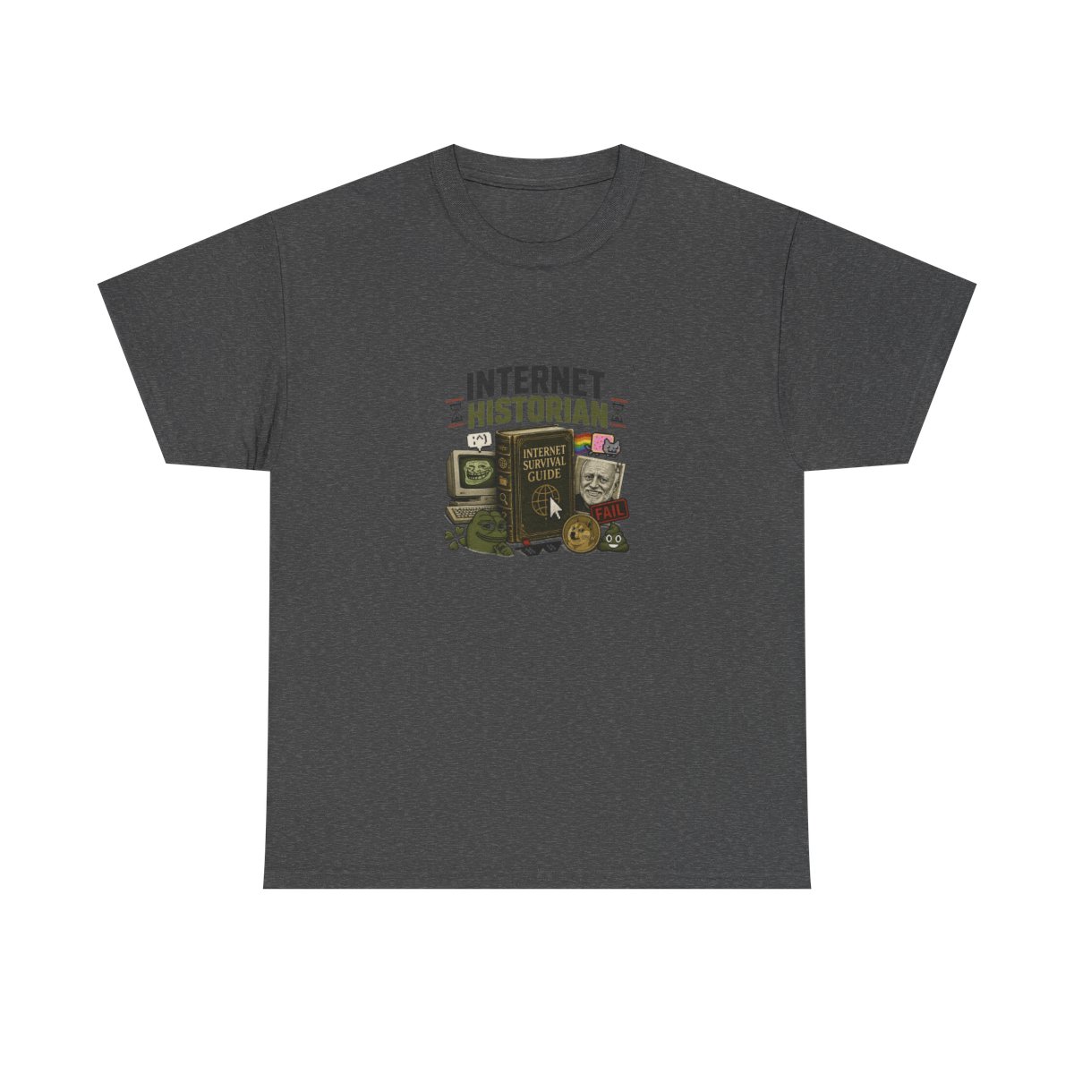 Internet Historian "Internet Survival Guide" Unisex Tee - alternate angle 3, merchandise