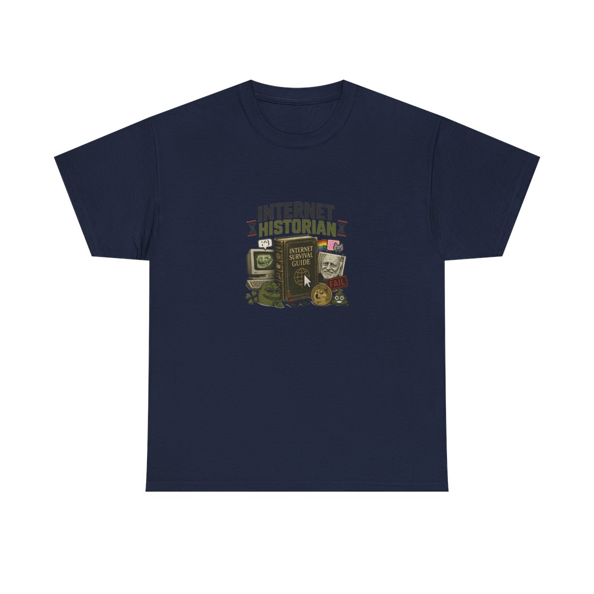 Internet Historian "Internet Survival Guide" Unisex Tee - alternate angle 2, merchandise