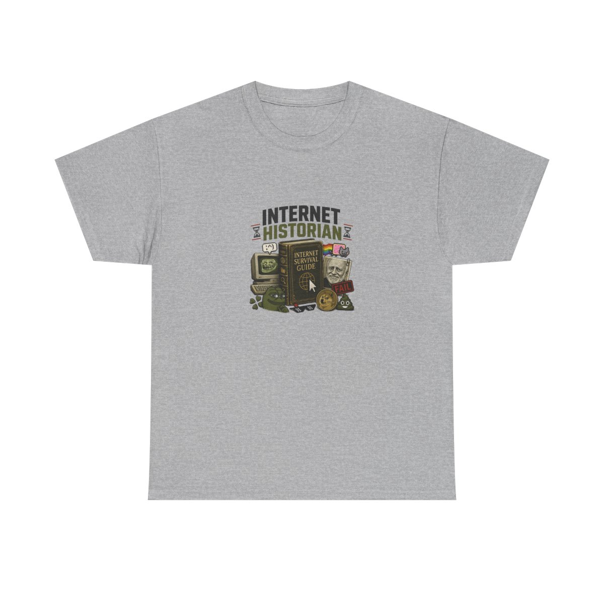 Internet Historian "Internet Survival Guide" Unisex Tee - alternate angle 5, merchandise