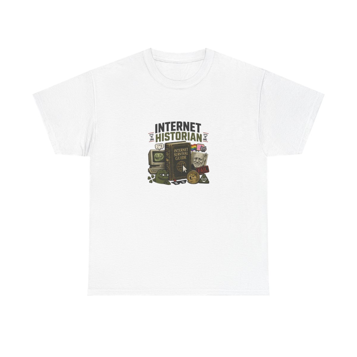 Internet Historian "Internet Survival Guide" Unisex Tee - alternate angle 4, merchandise