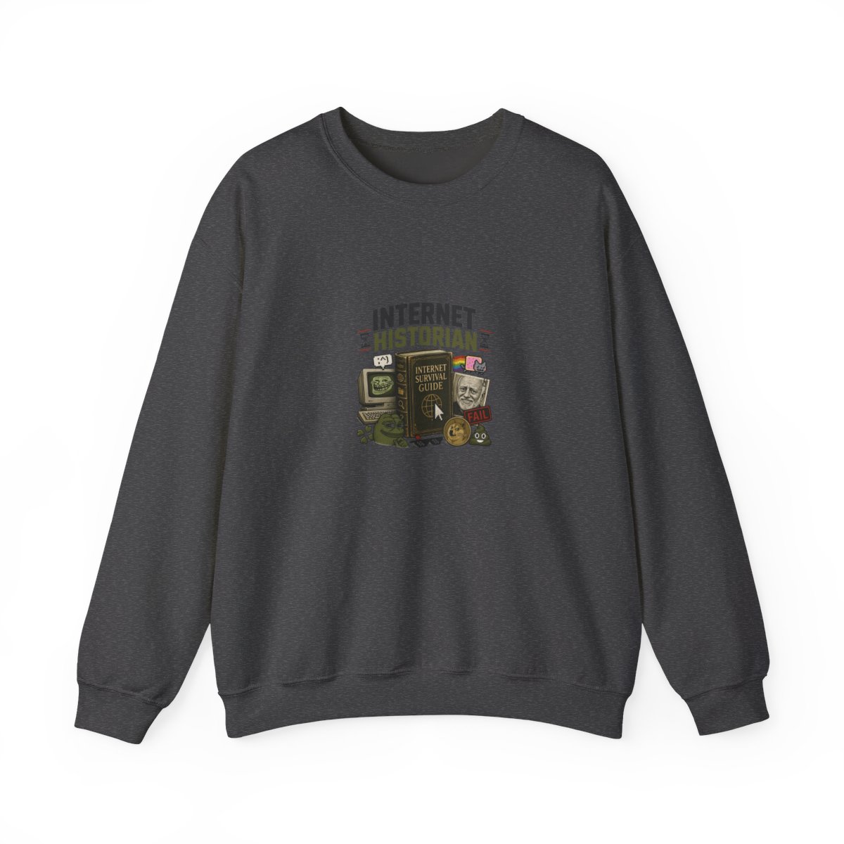 Internet Historian "Internet Survival Guide" Crewneck - alternate angle 3, merchandise