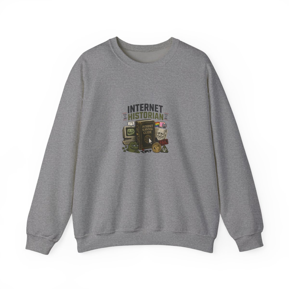 Internet Historian "Internet Survival Guide" Crewneck - alternate angle 4, merchandise