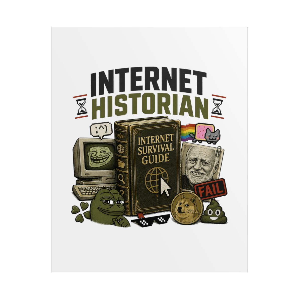 Internet Historian "Internet Survival Guide" Poster