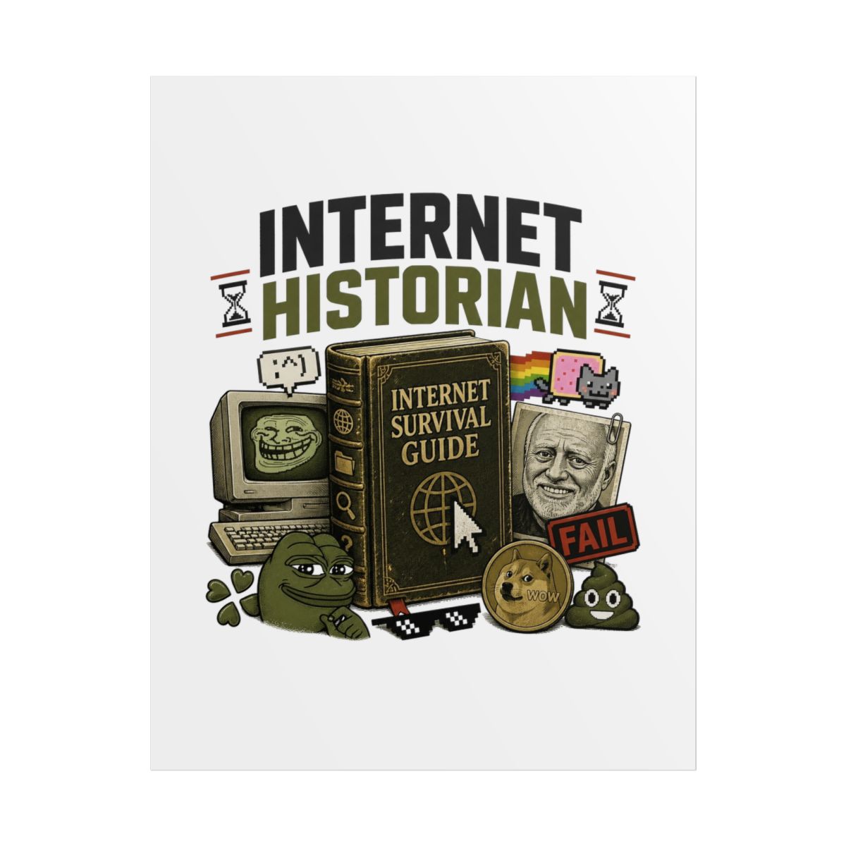 Internet Historian "Internet Survival Guide" Poster - alternate angle 1, merchandise