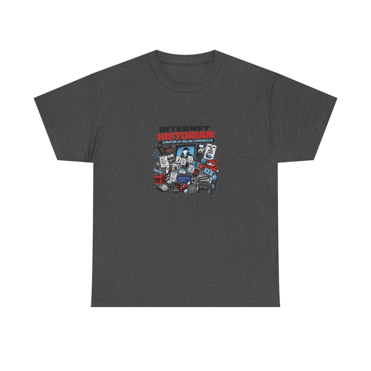 Internet Historian "Internet Historian: Curator of Online Chronicles" Unisex Tee - alternate angle 2, merchandise
