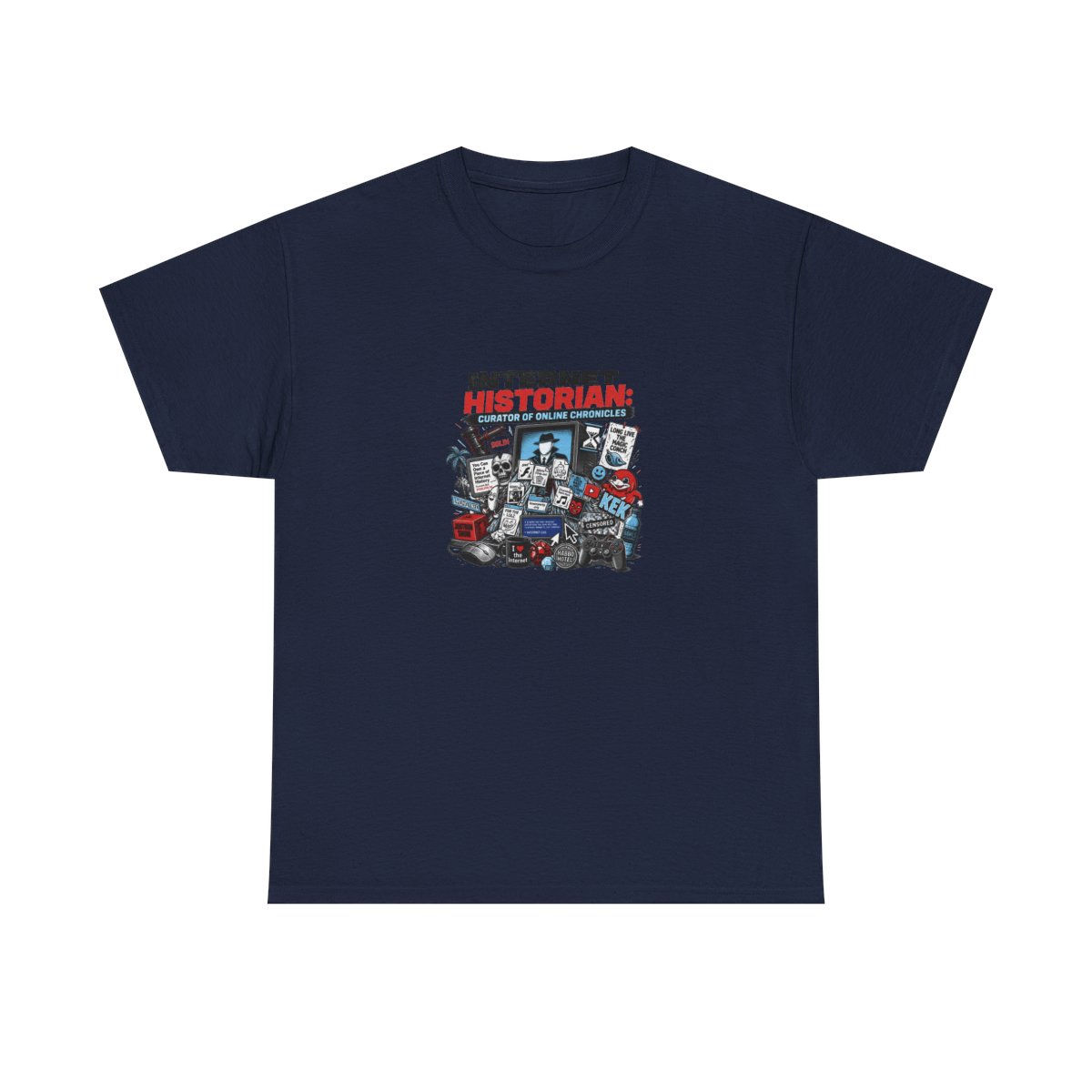 Internet Historian "Internet Historian: Curator of Online Chronicles" Unisex Tee - alternate angle 3, merchandise