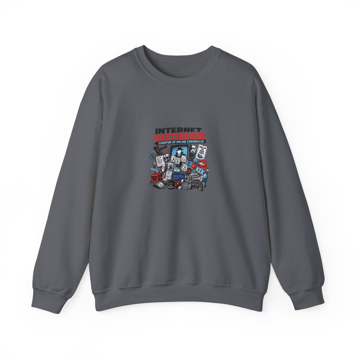 Internet Historian "Internet Historian: Curator of Online Chronicles" Crewneck - alternate angle 4, merchandise