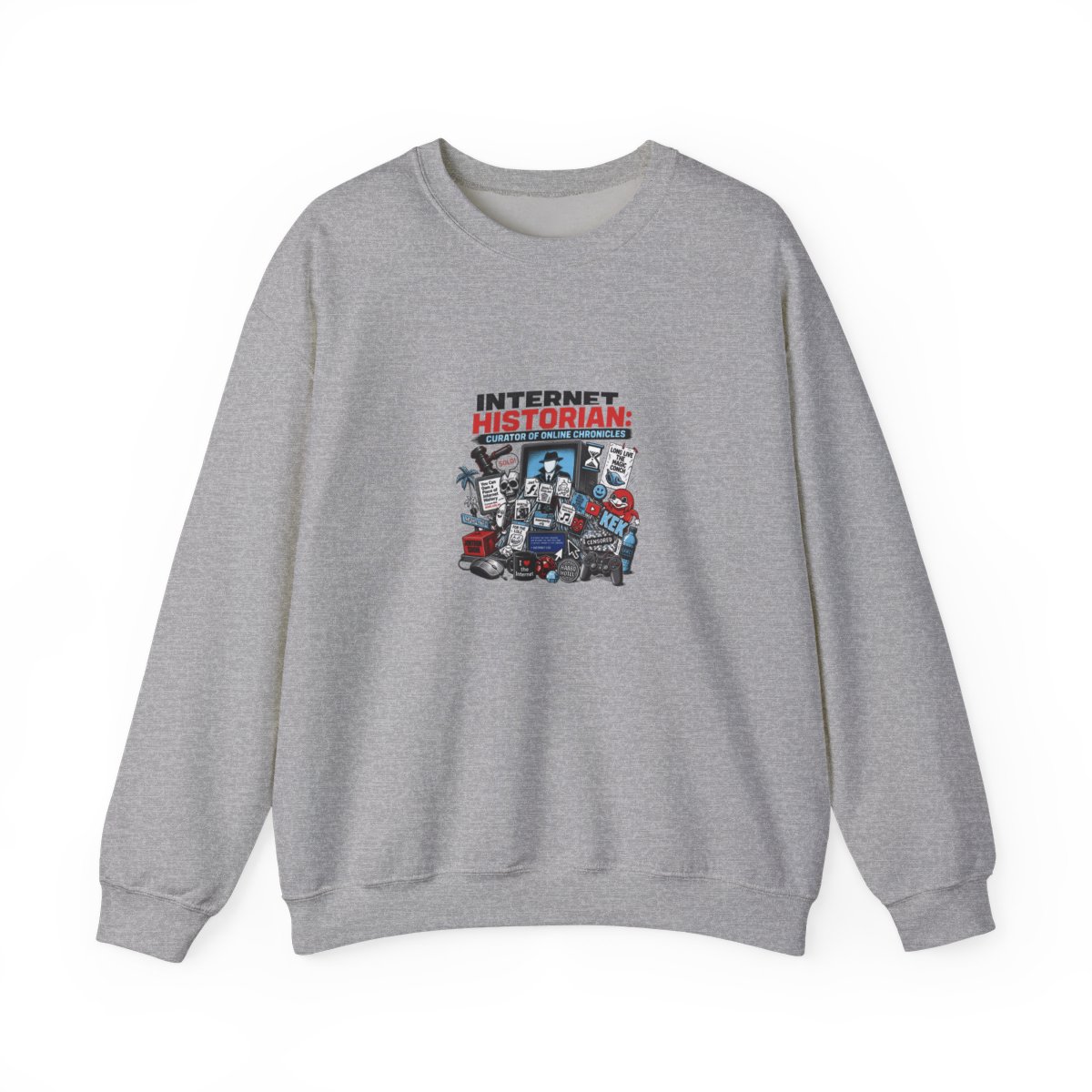 Internet Historian "Internet Historian: Curator of Online Chronicles" Crewneck - alternate angle 5, merchandise