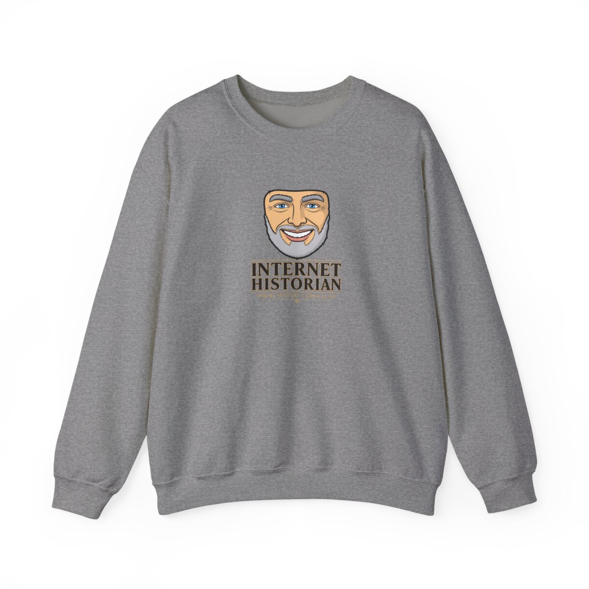 Internet Historian "Where History Comes Alive" Crewneck - alternate angle 2, merchandise