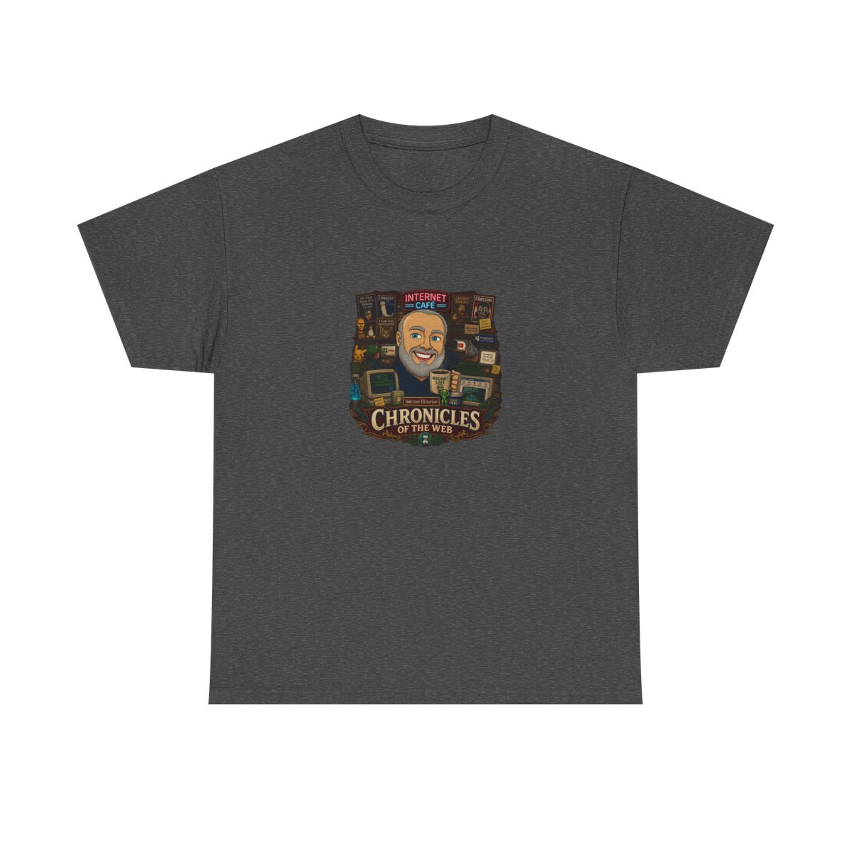 Internet Historian "Chronicles of the Web" Unisex Tee - alternate angle 5, merchandise