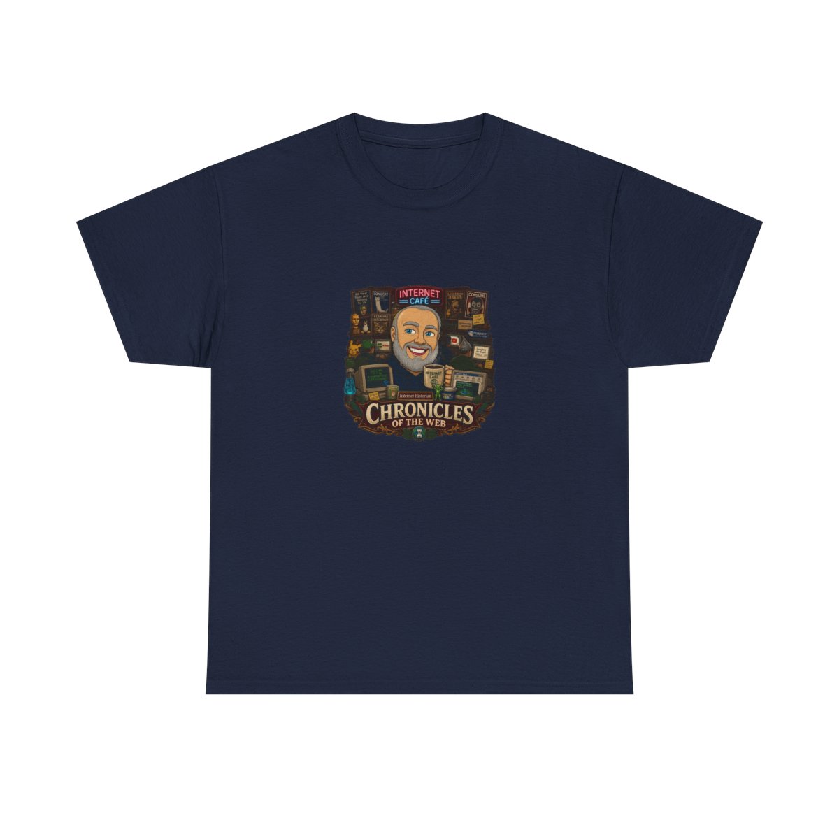 Internet Historian "Chronicles of the Web" Unisex Tee - alternate angle 4, merchandise