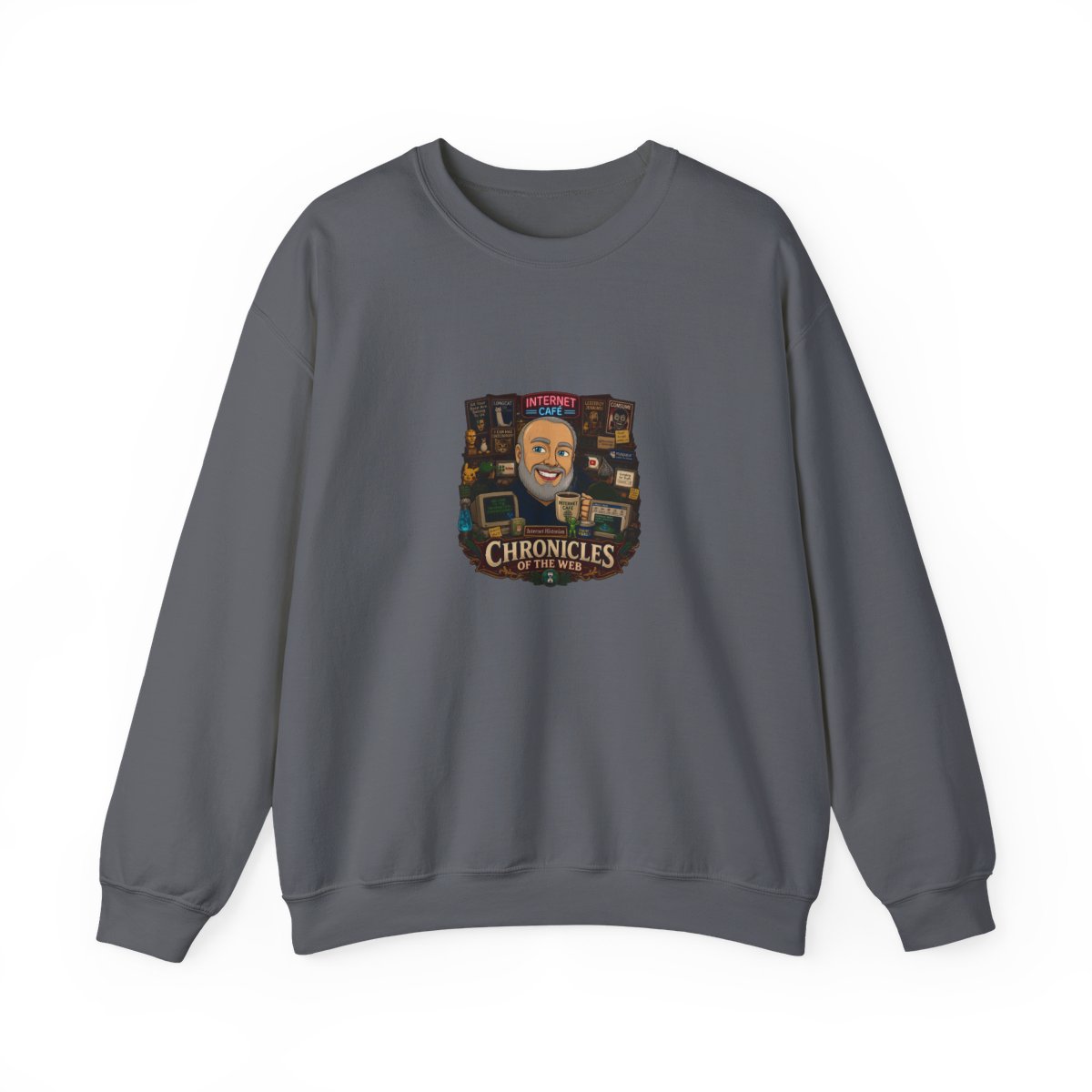Internet Historian "Chronicles of the Web" Crewneck - alternate angle 3, merchandise