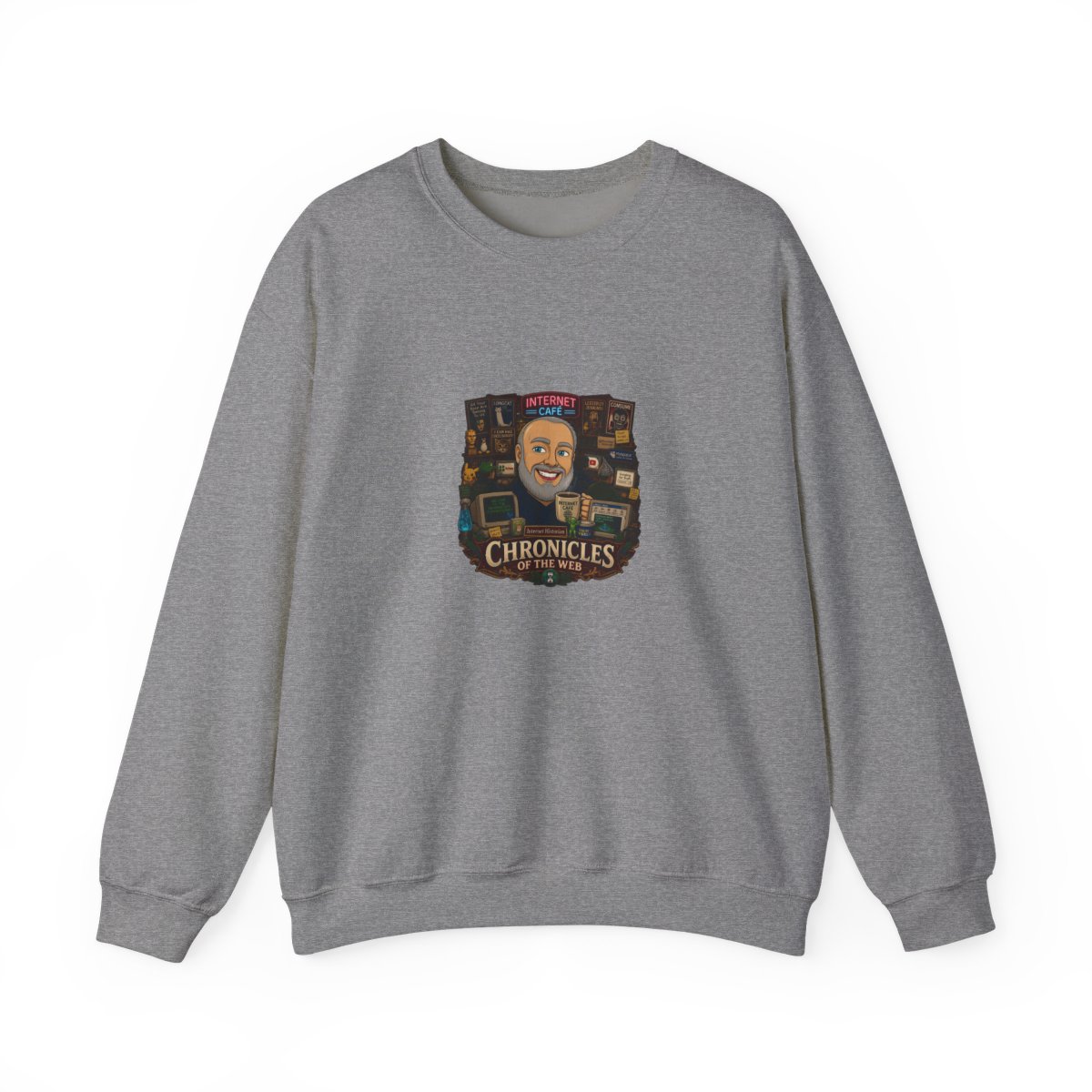 Internet Historian "Chronicles of the Web" Crewneck - alternate angle 2, merchandise