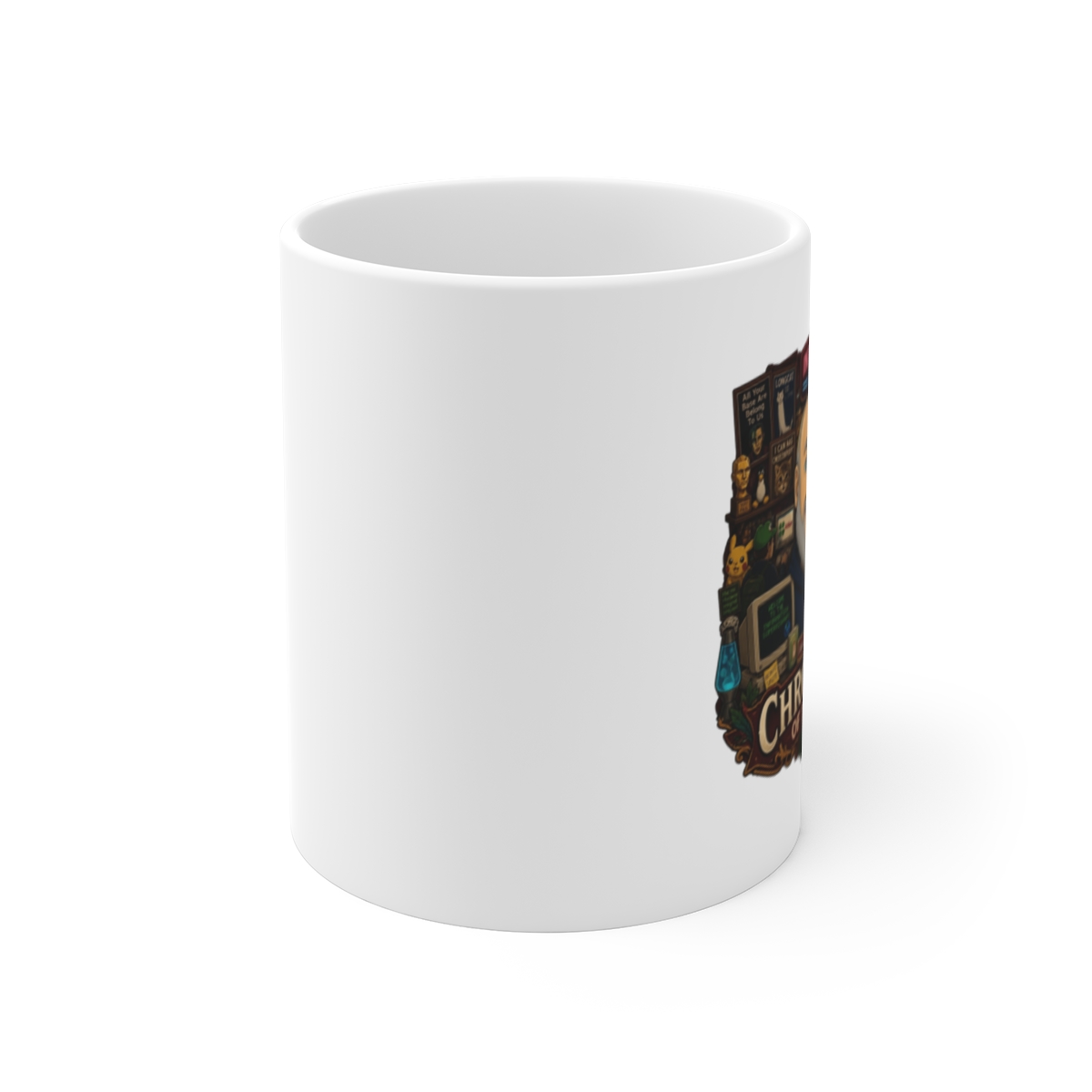 Internet Historian "Chronicles of the Web" White Mug - alternate angle 1, merchandise