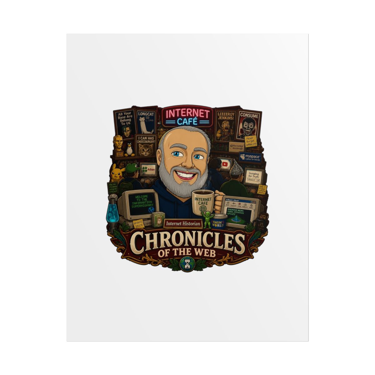 Internet Historian "Chronicles of the Web" Poster - alternate angle 1, merchandise